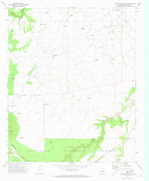 CHAVEZ MTN EAST, AZ (7.5'×7.5' Topographic Quadrangle) - Wide World Maps & MORE! - Map - Wide World Maps & MORE! - Wide World Maps & MORE!