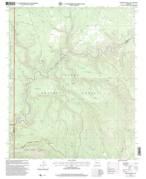 Hoodoo Knoll, Arizona (7.5'×7.5' Topographic Quadrangle) - Wide World Maps & MORE! - Map - Wide World Maps & MORE! - Wide World Maps & MORE!