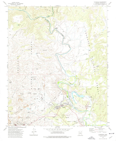 Clarkdale, AZ (7.5'×7.5' Topographic Quadrangle) - Wide World Maps & MORE! - Map - Wide World Maps & MORE! - Wide World Maps & MORE!