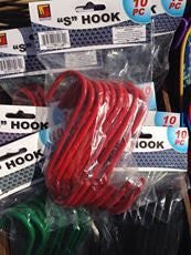 10 Pc Utility Hook Set, S Shape - Wide World Maps & MORE! - Home - CVF Supply - Wide World Maps & MORE!