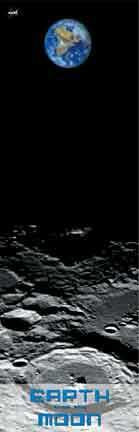 Earth Rise Over Moon Poster - Wide World Maps & MORE! - Toy - Space Shots - Wide World Maps & MORE!