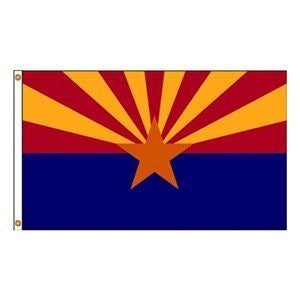 Annin Flagmakers 140248WE 18" × 12" Nyl-Glo Arizona Flag - Wide World Maps & MORE! - Home - Annin - Wide World Maps & MORE!