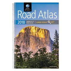Large Scale Road Atlas Spiral 264 Pages 2018 Edition - Wide World Maps & MORE! - Map - Rand McNally - Wide World Maps & MORE!