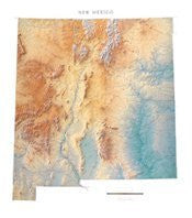 New Mexico Topographic Wall Map by Raven Maps, Dry Erase Laminated Print - Wide World Maps & MORE! - Map - Raven Maps & Images - Wide World Maps & MORE!