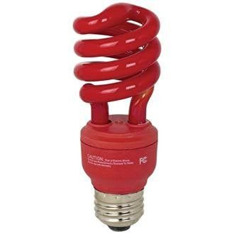 ECObulb 13 Watt CFL Twist Red Party Bulb - Wide World Maps & MORE! - Lighting - Feit - Wide World Maps & MORE!