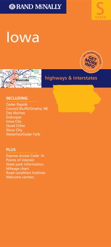 Rand Mcnally Iowa: Highways & Interstates (Rand McNally Folded Map: States) - Wide World Maps & MORE! - Book - Rand McNally - Wide World Maps & MORE!