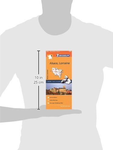 Michelin Regional Maps: France: Alsace, Lorraine Map 516 (Michelin Regional France) - Wide World Maps & MORE!