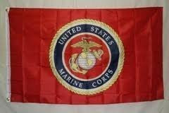 U.S. Marine Corps Emblem 3x5 Polyester Military Flag - Wide World Maps & MORE! - Lawn & Patio - Ruffin - Wide World Maps & MORE!