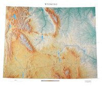 Wyoming Topographic Wall Map by Raven Maps, Dry Erase Laminated Print - Wide World Maps & MORE! - Map - Raven Maps & Images - Wide World Maps & MORE!