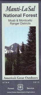 Manti-La Sal National Forest - Moab & Monticello Ranger Districts Map - Wide World Maps & MORE! - Book - United States Department of Agriculture - Wide World Maps & MORE!