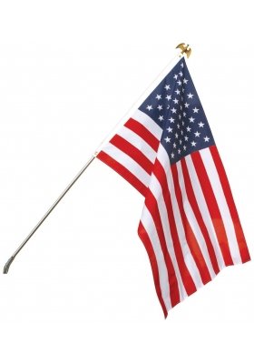 2 x 3 ft. Endura Poly U.S. Flag Set - Wide World Maps & MORE! - Lawn & Patio - eder products - Wide World Maps & MORE!