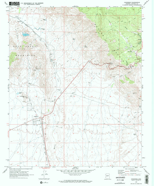 Congress, Arizona (7.5'×7.5' Topographic Quadrangle) - Wide World Maps & MORE!