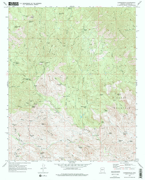 Copperopolis, Arizona (7.5'×7.5' Topographic Quadrangle) - Wide World Maps & MORE!