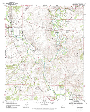 Cornville, Arizona (7.5'×7.5' Topographic Quadrangle) - Wide World Maps & MORE!