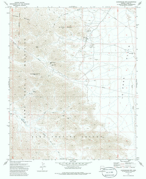 CUNNINGHAM MOUNTAIN, Arizona 7.5' - Wide World Maps & MORE! - Map - Wide World Maps & MORE! - Wide World Maps & MORE!