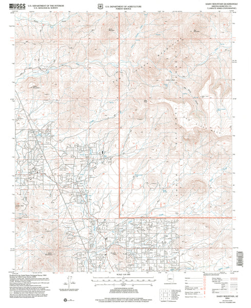 Daisy Mountain, Arizona (7.5'×7.5' Topographic Quadrangle) - Wide World Maps & MORE!