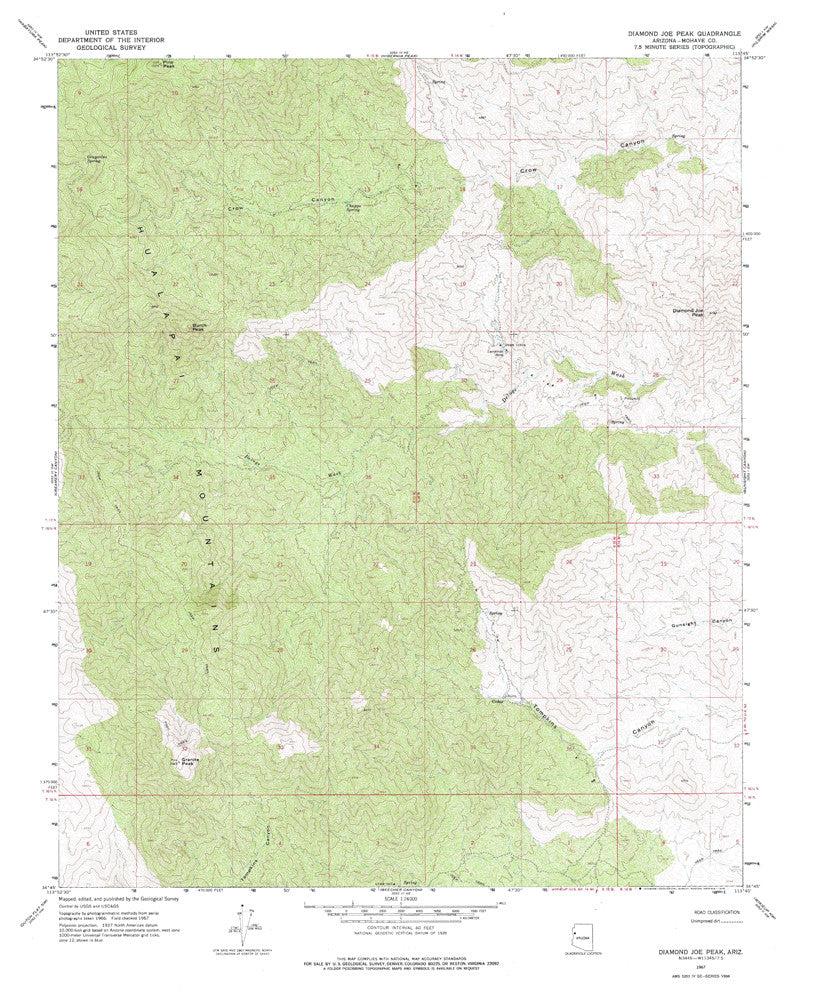 DIAMOND JOE PEAK, Arizona 7.5' - Wide World Maps & MORE! - Map - Wide World Maps & MORE! - Wide World Maps & MORE!