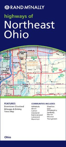 Rand McNally Northeast Ohio Region Folded Map - Wide World Maps & MORE! - Map - Rand McNally - Wide World Maps & MORE!