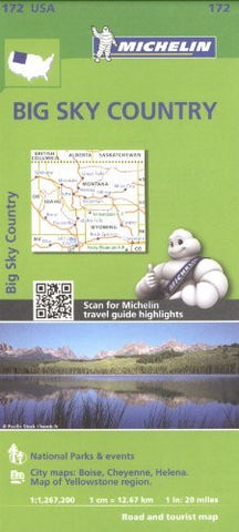 Michelin USA Big Sky Country Map 172 (Michelin Zoom USA Maps) - Wide World Maps & MORE! - Book - Wide World Maps & MORE! - Wide World Maps & MORE!