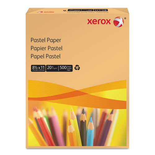 Multipurpose Pastel Colored Paper, 20-lb, Letter, Buff, 500 Sheets/Ream - Wide World Maps & MORE! - Office Product - Xerox - Wide World Maps & MORE!