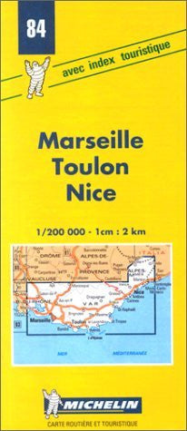 Michelin Marseille/Toulon/Nice, France Map No. 84 (Michelin Maps & Atlases) - Wide World Maps & MORE! - Book - Wide World Maps & MORE! - Wide World Maps & MORE!