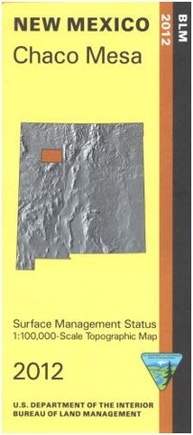 Map: Chaco Mesa - Surface Management [Paperback] BLM - Wide World Maps & MORE!