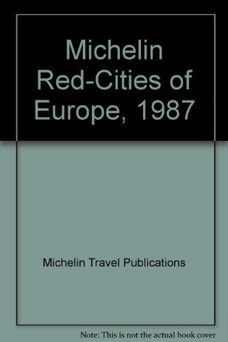 Michelin Red-Cities of Europe, 1987 - Wide World Maps & MORE! - Book - Wide World Maps & MORE! - Wide World Maps & MORE!