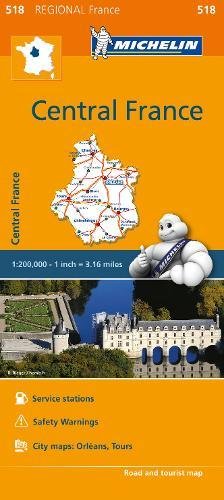 Michelin Regional Maps: France: Central France Map 518 - Wide World Maps & MORE! - Book - Wide World Maps & MORE! - Wide World Maps & MORE!