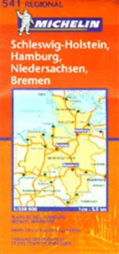 Michelin Map No.541 Northwest Germany, Scale 1:300,000 (Michelin Guides and Maps) - Wide World Maps & MORE! - Book - Wide World Maps & MORE! - Wide World Maps & MORE!