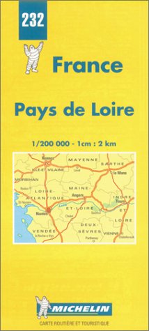 Michelin Pays de Loire, France Map No. 232 (Michelin Maps & Atlases) - Wide World Maps & MORE!