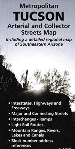 Metropolitan Tucson Arterial & Collector Streets Map / Detailed Regional Map of Southeastern Arizona - Wide World Maps & MORE! - Map - Wide World Maps & MORE! - Wide World Maps & MORE!
