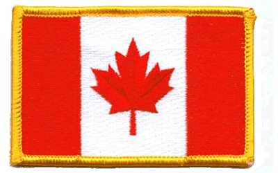 Canada Flag: An Embroidered Iron-On Patch (Two-Pack) - Wide World Maps & MORE! - Apparel - Innovative Ideas - Wide World Maps & MORE!