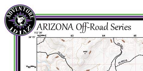 Minnehaha, Arizona / Off-Road Series - Wide World Maps & MORE!