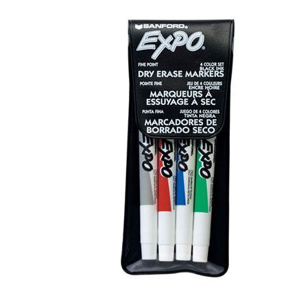 Expo 4-Count Fine Tip Dry Erase Markers Set - Wide World Maps & MORE! - Office Product - Expo - Wide World Maps & MORE!