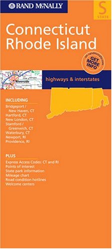 Rand McNally Connecticut Rhode Island: Highways & Interstates (Rand McNally Folded Map: States) - Wide World Maps & MORE! - Book - Wide World Maps & MORE! - Wide World Maps & MORE!