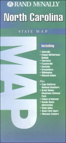 Rand McNally North Carolina State Map (State Maps-USA) - Wide World Maps & MORE! - Book - Wide World Maps & MORE! - Wide World Maps & MORE!