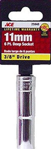 Ace 3/8 Drive Metric Deep Well Socket (25948) - Wide World Maps & MORE! - Home Improvement - ACE - Wide World Maps & MORE!