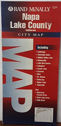 Napa & Lake Counties (Rand McNally City Maps) - Wide World Maps & MORE! - Book - Wide World Maps & MORE! - Wide World Maps & MORE!