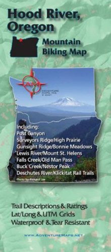 Hood River Oregon Mountain Bike Map - Wide World Maps & MORE! - Book - Wide World Maps & MORE! - Wide World Maps & MORE!