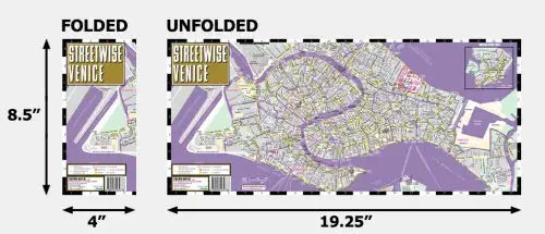 2009 Streetwise Venice Map - Laminated City Center Street Map of Venice, Italy [Archival Copy] - Wide World Maps & MORE!