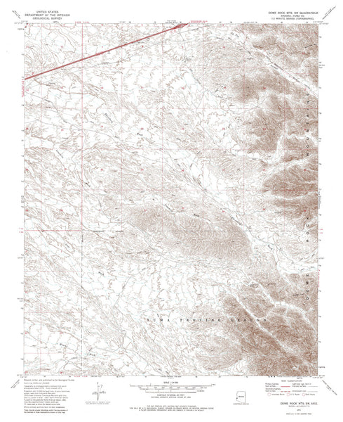 DOME ROCK MTS SW, Arizona 7.5' - Wide World Maps & MORE! - Map - Wide World Maps & MORE! - Wide World Maps & MORE!