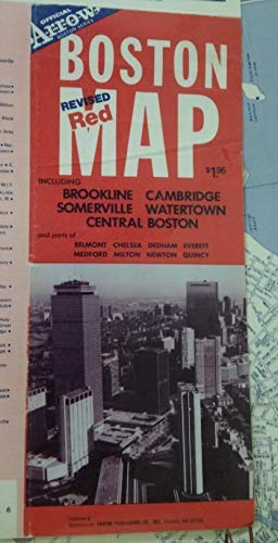 Boston revised red map: Including Brookline, Cambridge, Somerville, Watertown, central Boston, and parts of Belmont ... Quincy (Official Arrow Boston series) - Wide World Maps & MORE! - Book - Wide World Maps & MORE! - Wide World Maps & MORE!