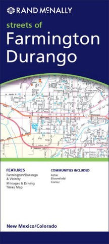 Rand Mcnally Farmington/Durango, New Mexico/Colorado: Streets of (Rand McNally Streets Of...) - Wide World Maps & MORE! - Book - Rand McNally - Wide World Maps & MORE!