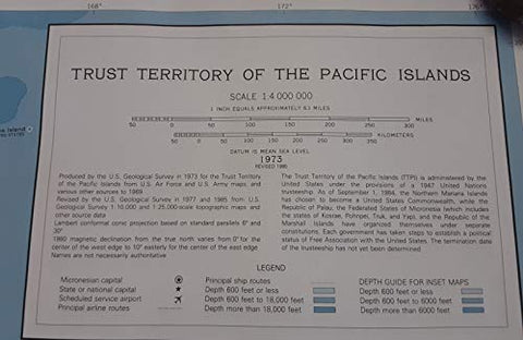 North Pacific Ocean, Philippines--Indonesia, Palau--Trust Territory Pacifc Islands (U.S.), Mindanao to Palau Islands (SuDoc D 5.356:81001/989) - Wide World Maps & MORE! - Book - Wide World Maps & MORE! - Wide World Maps & MORE!