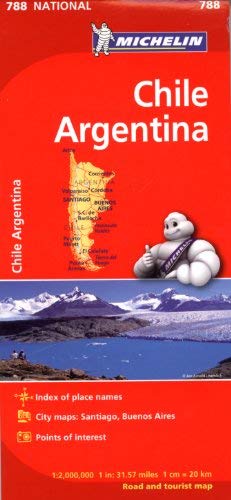 Chile/Argentina Map 788 (National/Michelin) - Wide World Maps & MORE! - Map - Michelin Travel & Lifestyle - Wide World Maps & MORE!