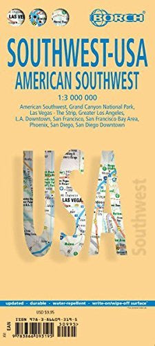 Laminated American Southwest-USA 2 Map  (English Edition) - Wide World Maps & MORE! - Book - Wide World Maps & MORE! - Wide World Maps & MORE!