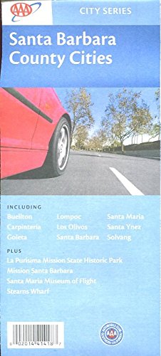 MAP OF SANTA BARBARA COUNTY CITIES /CALIFORNIA /CITY SERIES /HUGE FOLDOUT++++ - Wide World Maps & MORE! - Book - Wide World Maps & MORE! - Wide World Maps & MORE!