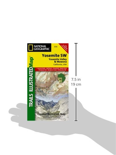 Yosemite SW, Yosemite Valley & Wawona, California, USA: Trails Illustrated Map: 1:40,000 Scale, Half Dome, Vernal Fall, Glacier Point, Tamarack Flat, - Wide World Maps & MORE! - Map - National Geographic Maps - Wide World Maps & MORE!