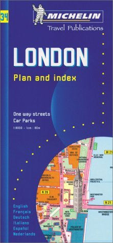 Michelin London Street Map No. 34 (Michelin Maps & Atlases) - Wide World Maps & MORE! - Book - Wide World Maps & MORE! - Wide World Maps & MORE!
