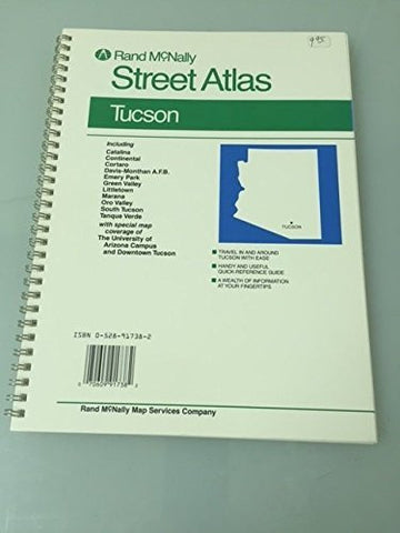 Rand McNally TUCSON Street Atlas (1986) - Wide World Maps & MORE! - Book - Wide World Maps & MORE! - Wide World Maps & MORE!